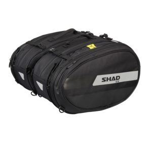 Maletas Laterales Para Moto Textil Shad SL58 Negras