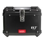 BAUL TRASERO MOTOCICLETA NEGRO PLASTICO 45 LTS CON LUZ LED