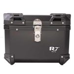 BAUL TRASERO MOTOCICLETA R7 NEGRO PLASTICO 45 LTS