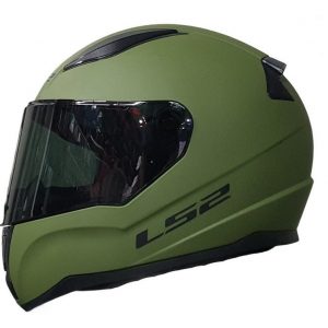 Casco Integral Moto LS2 RAPID SOLID VERDE CAMO MATE FF353