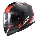 Casco Para Moto Integral LS2 STORM NERVE NEGRO MATE ROJO FF800