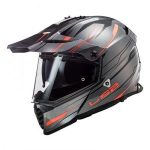 Casco Doble Proposito LS2 Cross City Pioneer Evo KNIG Titanium MX436