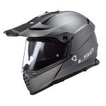 Casco Doble Proposito LS2 Cross City Pioneer Evo Solid Titanium MX436
