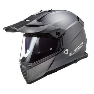 Casco Doble Proposito LS2 Cross City Pioneer Evo Solid Titanium MX436