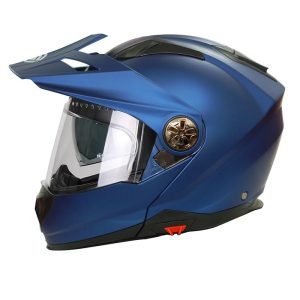 Casco Abatible Faseed FS-909 Doble Proposito Azul Cobalto