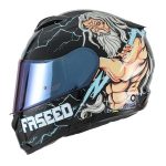 Casco Abatible Negro Zeus Faseed