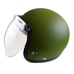 Casco Abierto 3-4 Jet Verde Militar FF-638 GDR