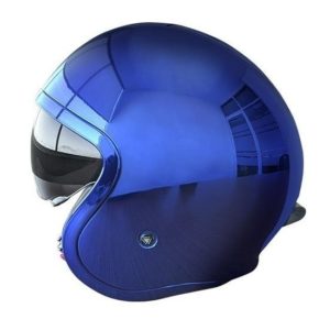 Casco Abierto LS2 Spitfire AZUL-CROMO OF599