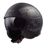 Casco Abierto LS2 Spitfire ll Negro Mate SKULL RIDER OF599