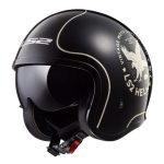 Casco Abierto LS2 Spitfire ll Negro Solido FLIER OF599