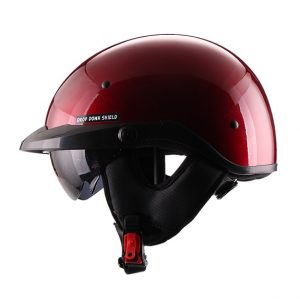 Casco Abierto Medio TRAVELER Rojo Brillo FS-731A