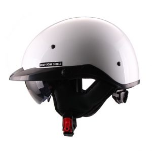 Casco Abierto Medio TRAVELER Solido Blanco FS-731A