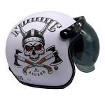 Casco Abierto NOSS 3-4 Jet Nordic Blanco Mica Burbuja