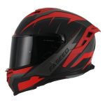 Casco Cerrado Faseed 867 Integral Deportivo Asphalt Negro Rojo