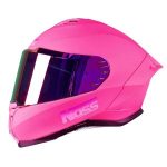 Casco Mujer Noss Cerrado Integral Deportivo Rosa Mate