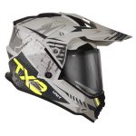 Casco Doble Proposito TECH-X2 MAKO TUNDRA GRIS/FLUORESCENTE MATE