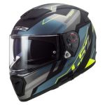 Casco Integral LS2 BREAKER Beta Cobalto Mate-Amarillo FF390