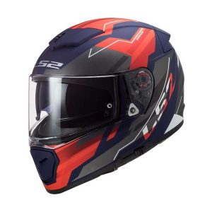 Casco Integral LS2 BREAKER Beta Rojo-Azul-Mate FF390