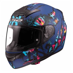 Casco Integral LS2 FF352 Rookie DEMON  Azul