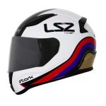 Casco Integral LS2 RAPID ll STARK BCO/ROJ/AZL/DOR FF353
