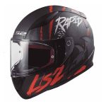 Casco Integral Moto LS2 RAPID ll RAVEN FF353