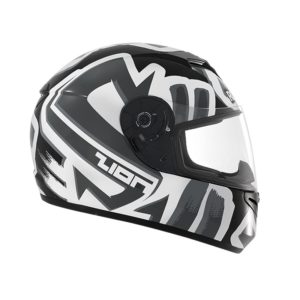 Casco Integral Rocket Force Zion S-06 Negro-Blanco