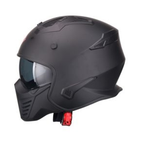 Casco Para Moto Hibrido 726X Negro Mate