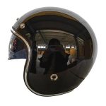 Casco Abierto NOSS 3-4 Jet Negro Brillo 629 Mica Burbuja