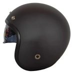 Casco Abierto NOSS 3-4 Jet Negro Mate 629 Mica Burbuja