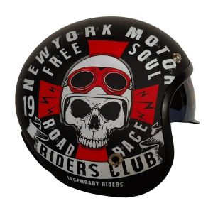 Casco Abierto NOSS 3-4 Jet Free Soul Mica Burbuja