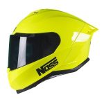 Casco Noss Cerrado Integral Deportivo Amarillo Brillo