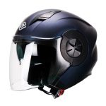 Casco Para Moto Abierto Jet 3-4 FS-735 Azul-Mate