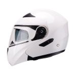 Casco Para Moto Faseed Abatible Blanco Brillo FS-901N
