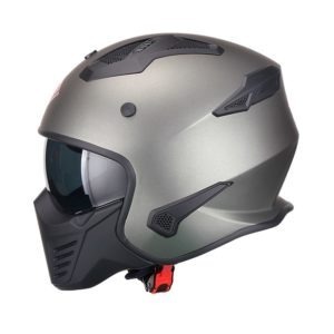 Casco Para Moto Hibrido 726X Gris Titanium