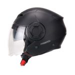 Casco Para Moto Jet  FS-729 Negro Mate