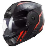 Casco para Moto Abatible LS2 SCOPE ll SKID ROJO FF902