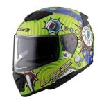 Casco Integral LS2 BREAKER Verde-Ama-Azul FF390