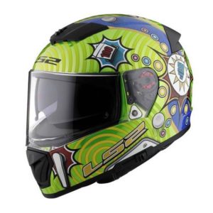 Casco Integral LS2 BREAKER Verde-Ama-Azul FF390