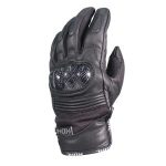 Guantes Cortos Motociclista KOHL-205 de Textil-Piel VENTILADO Negro