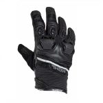 Guantes Motociclista Cortos KOHL-202 de Textil-Piel VENTILADO Negro