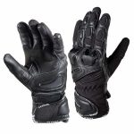 Guantes Motociclista Dama KOHL-401 Textil-Piel Pista VENTILADO Negro