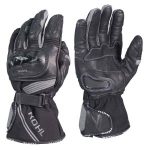 Guantes Motociclista KOHL-001 de Textil-Piel VENTILADO Negro-Gris