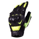 Guantes Vel R7 Racing Amarillos Touch y Limpiador Mica