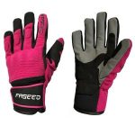 Guantes para moto Dama Faseed Rosa-Nego-Gris