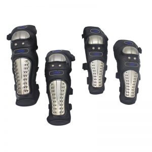 Rodilleras Para Motociclista Metálica con Protecciones