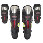 Rodilleras Para Motociclista Metálica con Protecciones