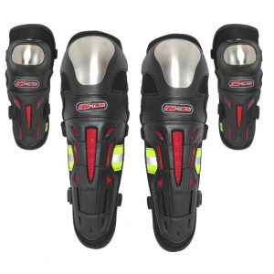Rodilleras Para Motociclista Metálica con Protecciones