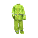 Traje impermeable para motociclista Amarillo 2 Capas para uso rudo