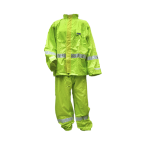 Traje impermeable para motociclista Amarillo 2 Capas para uso rudo